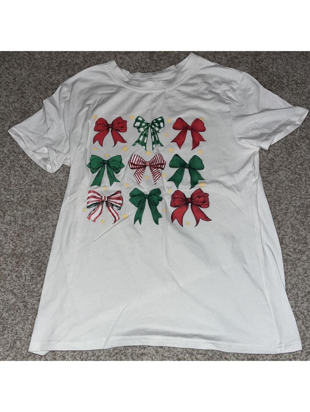 Amazon Essentials Women's White and Multi Tshirt